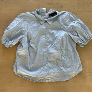 Eloquii Baby Blue Collar Top sz 18